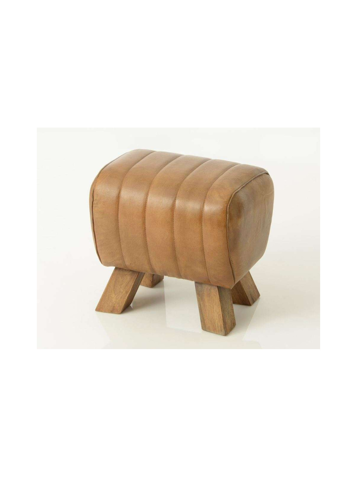 Tabouret de cheval cuir vintage Amadeus