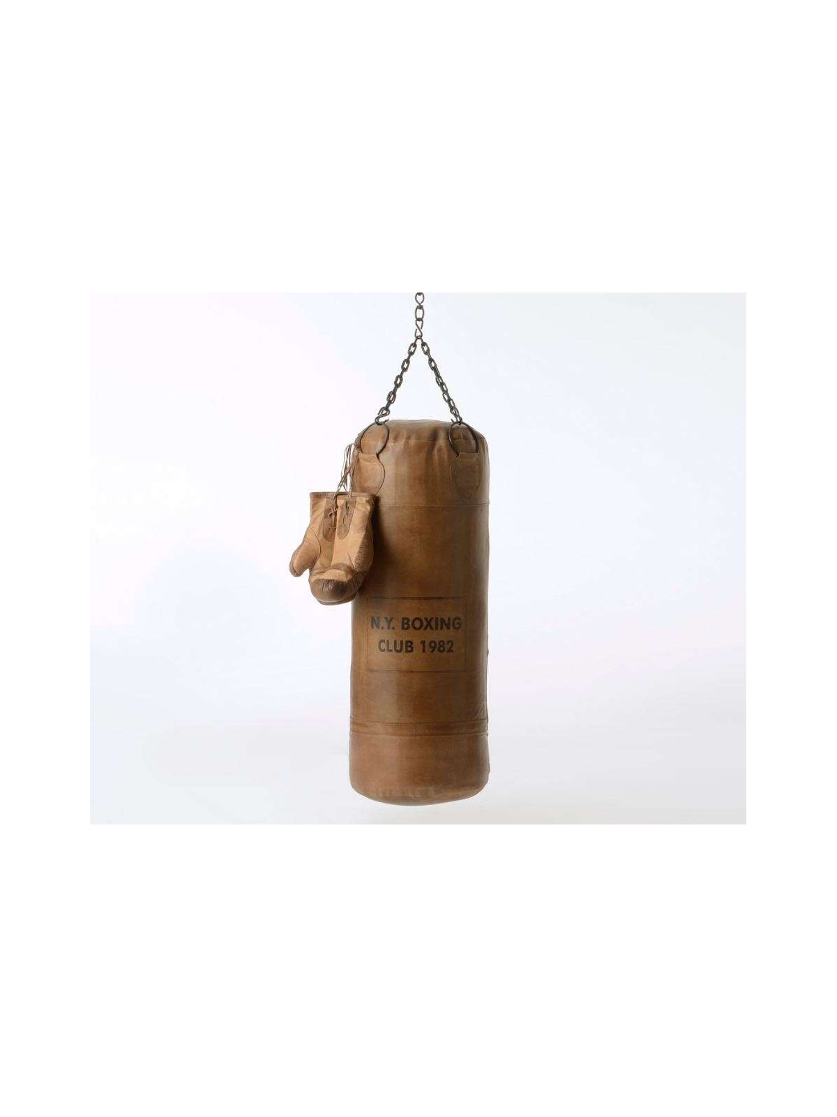 Sac de frappe de boxe vintage en cuir