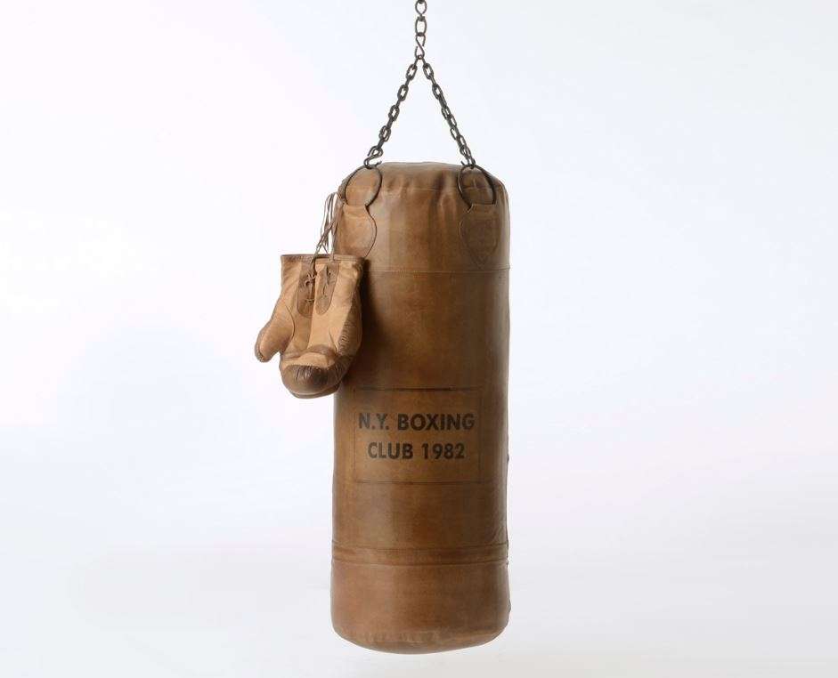 Sac de frappe en cuir, sac de boxe vintage - John Woodbridge Makers