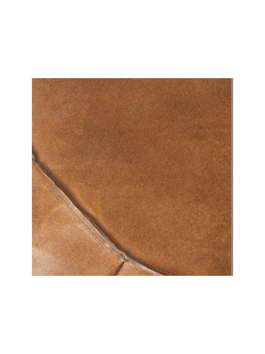 Pouf vintage en cuir Jolipa