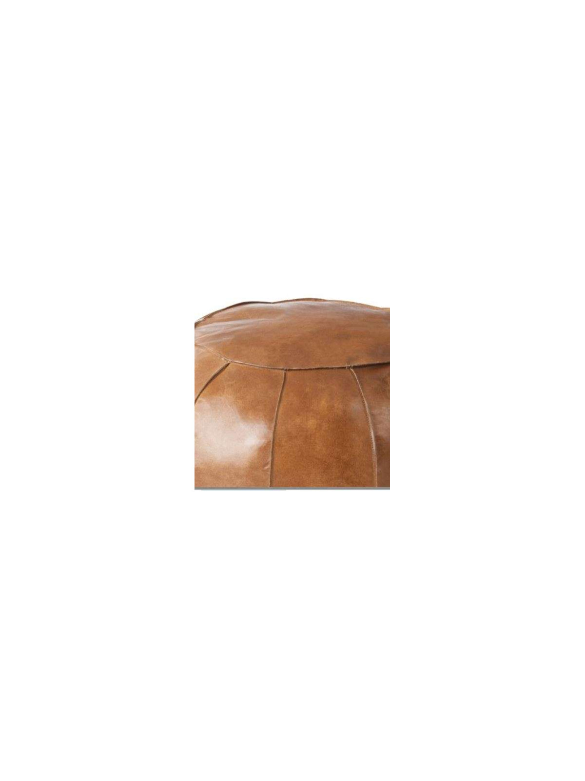 Pouf vintage en cuir Jolipa