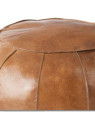 Pouf vintage en cuir Jolipa