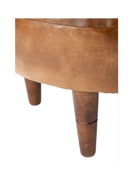 Tabouret cuir vintage Jolipa