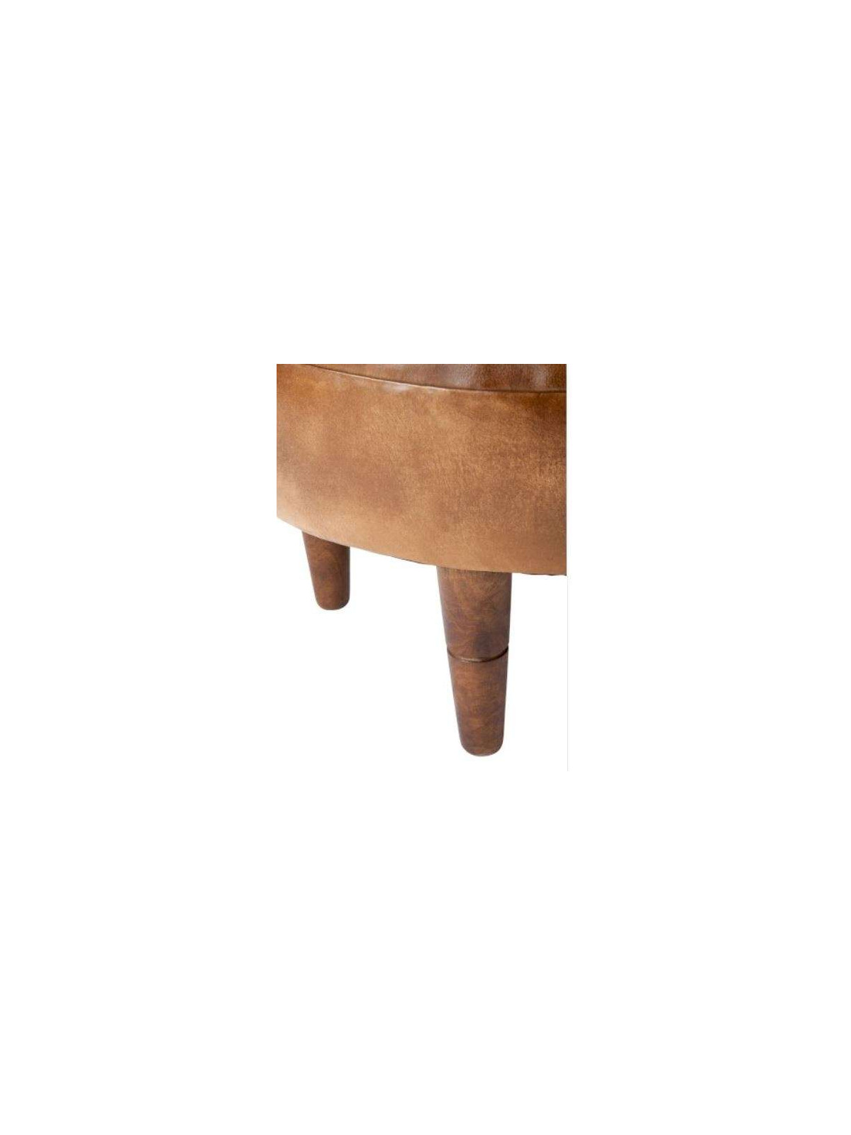 Tabouret cuir vintage Jolipa