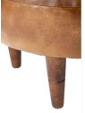 Tabouret cuir vintage Jolipa