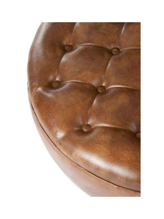 Tabouret cuir vintage Jolipa