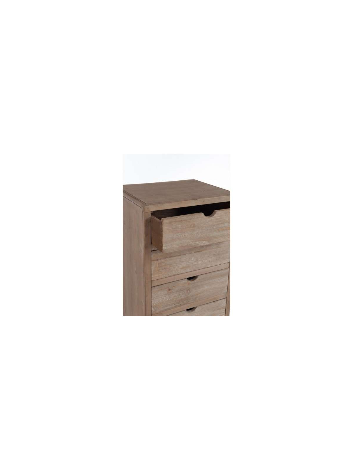 Chiffonnier haut bois 7 tiroirs scandinave Jolipa