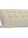 Banquette beige moderne chic acier chromé