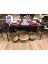 Table noir en bois chic