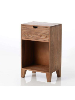 Table de nuit bois ethnique Mathis