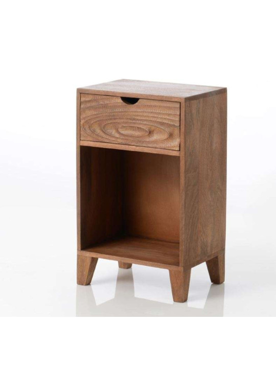 Table de nuit bois ethnique Mathis