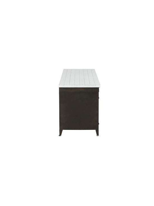 Bureau industriel plateau bois blanc avec placards Jolipa Bureau industriel plateau bois blanc avec placards Jolipa
