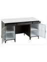 Bureau industriel plateau bois blanc avec placards Jolipa Bureau industriel plateau bois blanc avec placards Jolipa