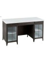 Bureau industriel plateau bois blanc avec placards Jolipa Bureau industriel plateau bois blanc avec placards Jolipa