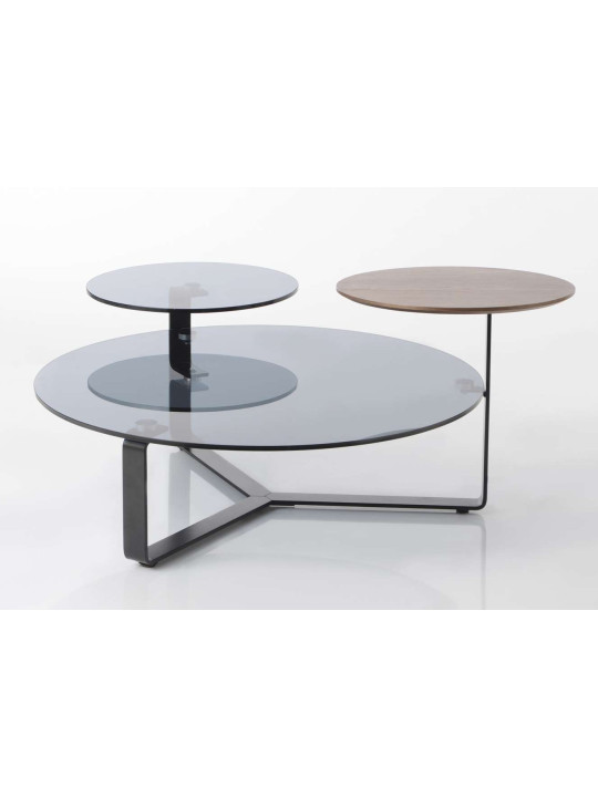 Table basse ronde 3 plateaux