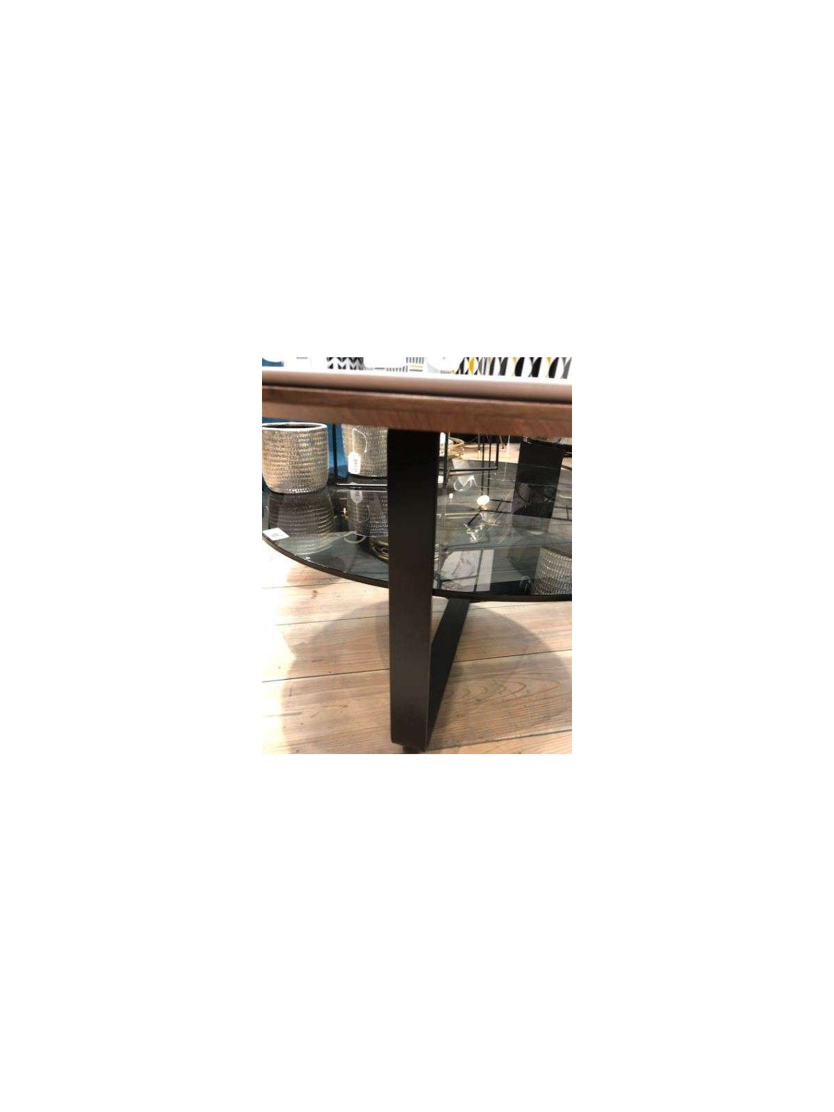 Table basse ronde 3 plateaux