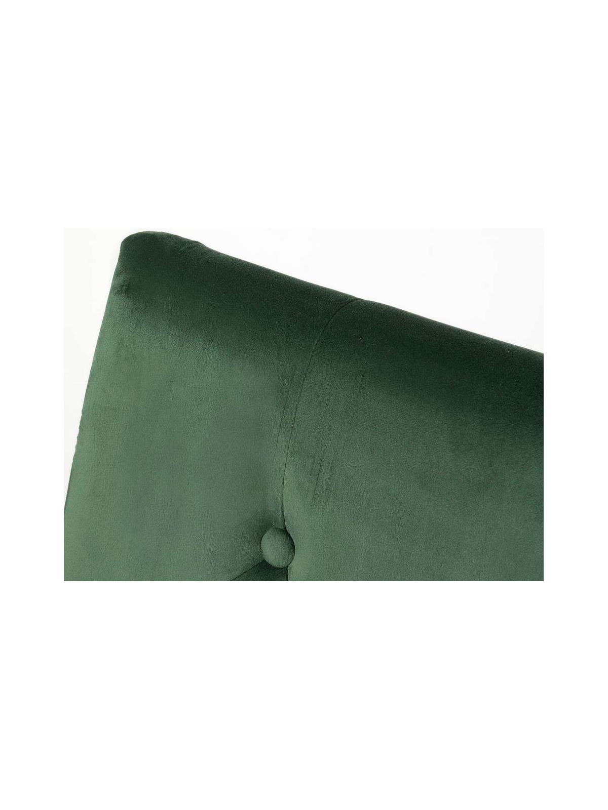 Tête de lit vert foncé capitonnée 180 cm
