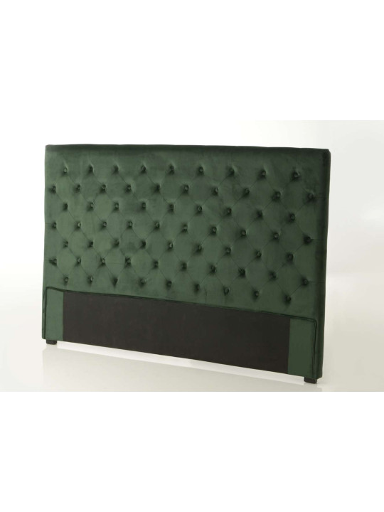 Tête de lit vert foncé capitonnée 180 cm