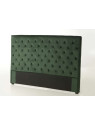Tête de lit vert foncé capitonnée 180 cm