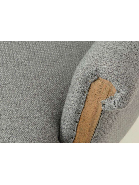 Fauteuil gris chiné sur rouletttes Fauteuil gris chiné sur rouletttes