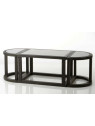 Table de salon noire contemporain black