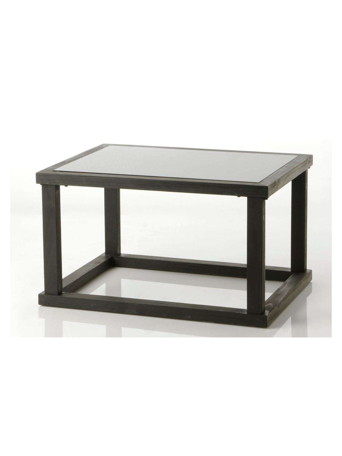 Table de salon noire contemporain black