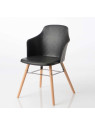 Chaise vintage noire