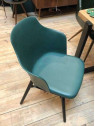 Chaise vintage vert foncé