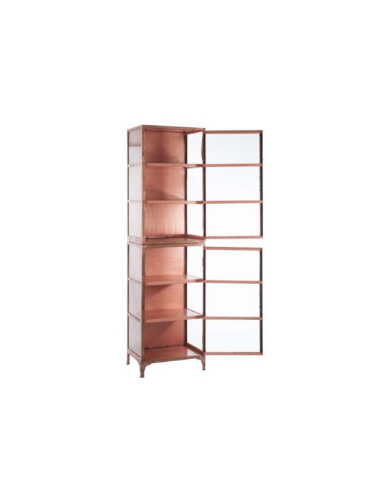 Armoire vitrée industrielle métal cuivré Armoire vitrée industrielle métal cuivré