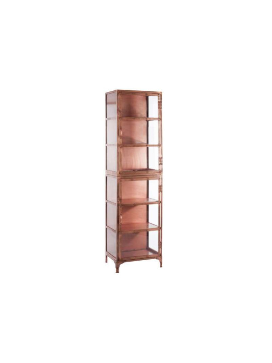 Armoire vitrée industrielle métal cuivré Armoire vitrée industrielle métal cuivré