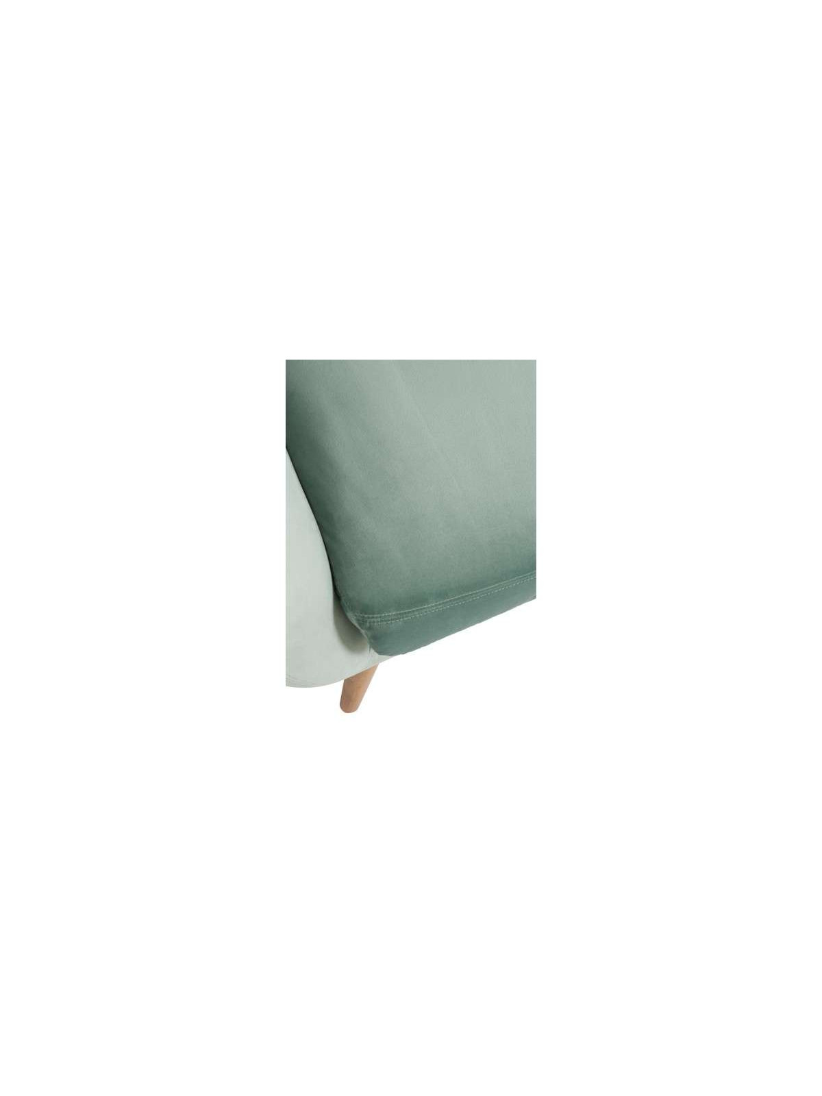 Fauteuil vintage en velours vert Jolipa