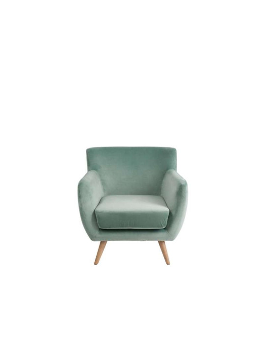 Fauteuil vintage en velours vert Jolipa Fauteuil vintage en velours vert Jolipa