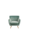 Fauteuil vintage en velours vert Jolipa Fauteuil vintage en velours vert Jolipa