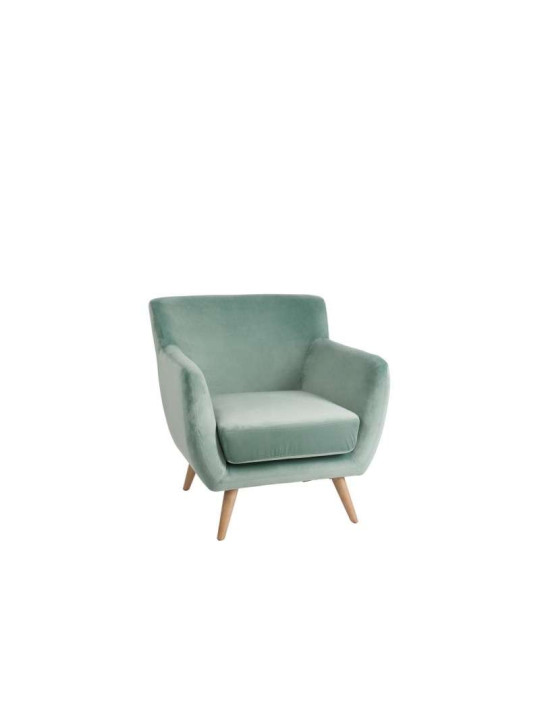 Fauteuil vintage en velours vert Jolipa Fauteuil vintage en velours vert Jolipa