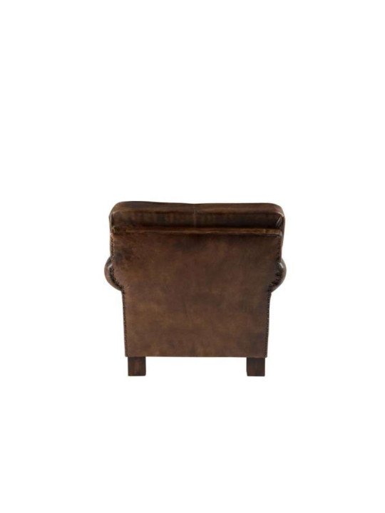 Fauteuil vintage cuir marron Jolipa Fauteuil vintage cuir marron Jolipa