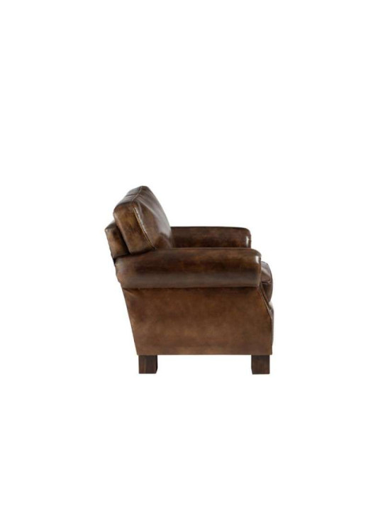 Fauteuil vintage cuir marron Jolipa Fauteuil vintage cuir marron Jolipa