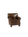 Fauteuil vintage cuir marron Jolipa Fauteuil vintage cuir marron Jolipa