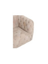 Canapé capitonné velours beige cubique