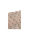 Canapé capitonné velours beige cubique