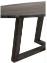Table ovale moderne bois brun foncé Table ovale moderne bois brun foncé