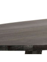 Table ovale moderne bois brun foncé Table ovale moderne bois brun foncé