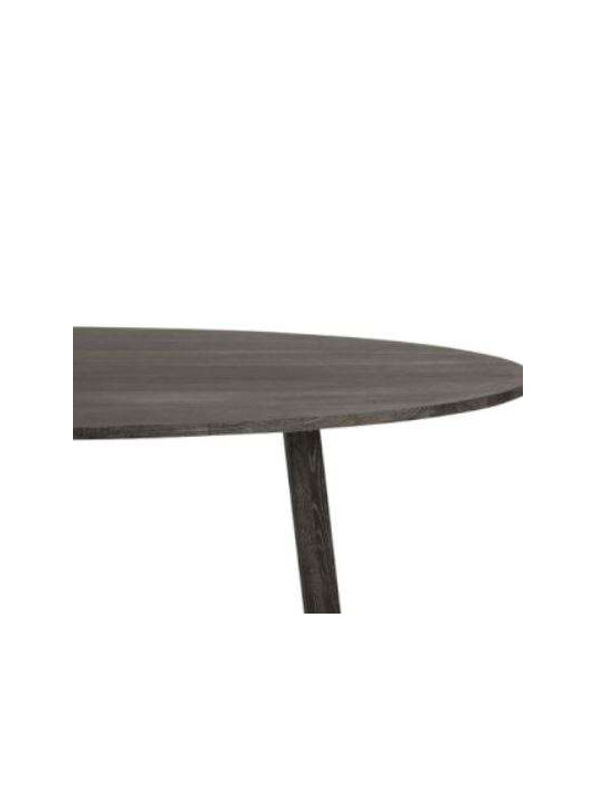 Table ovale moderne bois brun foncé Table ovale moderne bois brun foncé