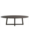 Table ovale moderne bois brun foncé Table ovale moderne bois brun foncé