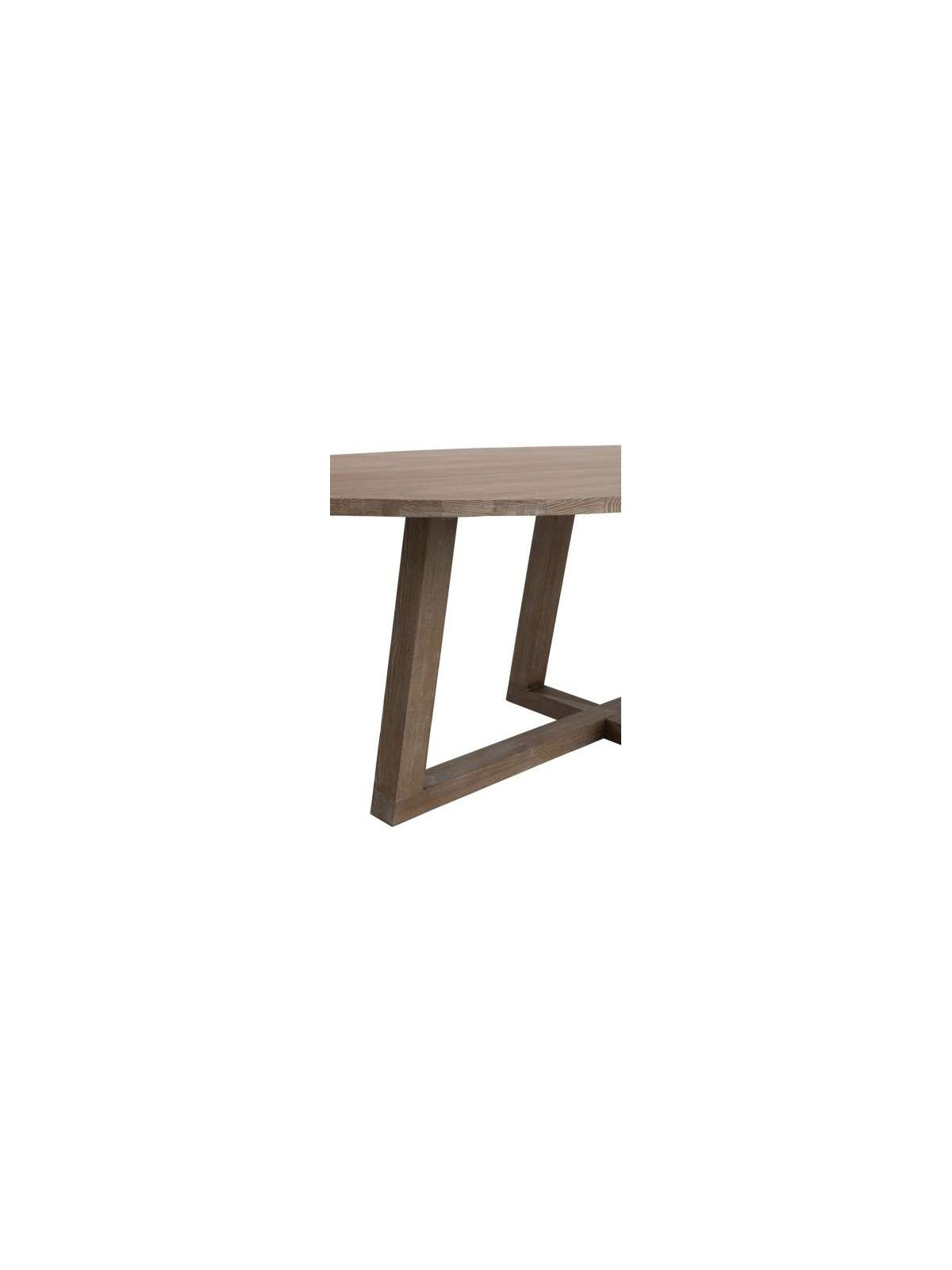 Table ovale contemporaine bois clair