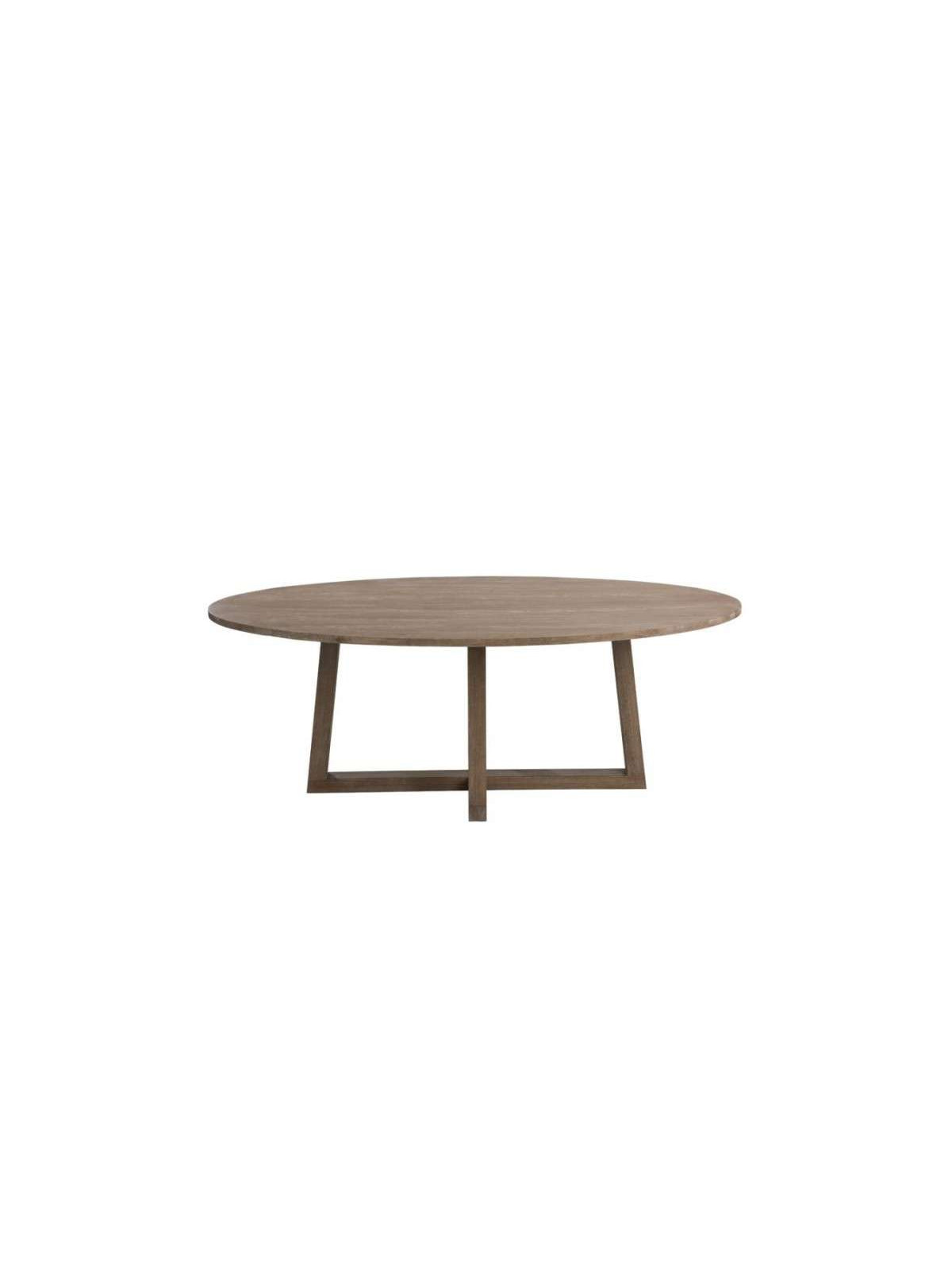 Table ovale contemporaine bois clair