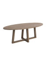 Table ovale contemporaine bois clair
