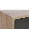 Chevet contemporain bois clair et bois noir Jolipa Chevet contemporain bois clair et bois noir Jolipa