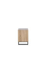 Chevet contemporain bois clair et bois noir Jolipa Chevet contemporain bois clair et bois noir Jolipa