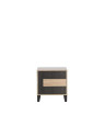 Chevet contemporain bois clair et bois noir Jolipa Chevet contemporain bois clair et bois noir Jolipa
