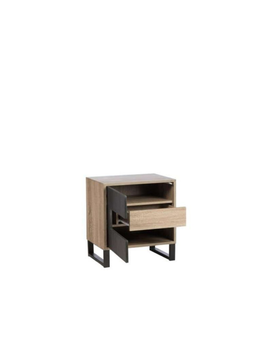 Chevet contemporain bois clair et bois noir Jolipa Chevet contemporain bois clair et bois noir Jolipa